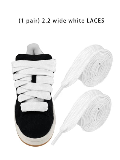 1Pair Thickened Flat Laces